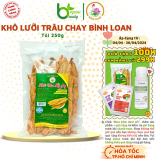 Khô lưỡi trâu chay - tàu hủ ky khô tẩm gia vị, váng đậu/ phù trúc khô tẩm gia vị - thực phẩm chay bình loan - túi 250 gr