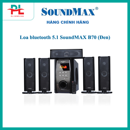 Loa bluetooth 5.1 SoundMAX B70 (Đen) - Hàng Chính Hãng