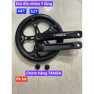  Bộ đùi đĩa xe đạp thể thao 1 tầng  48 hoặc 52 răng 1 tầng nhôm cao cấp 