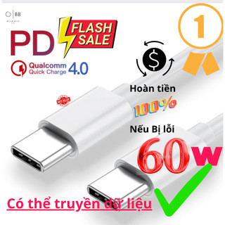 Dây sạc tyce c to tyce c sạc siêu nhanh 60w