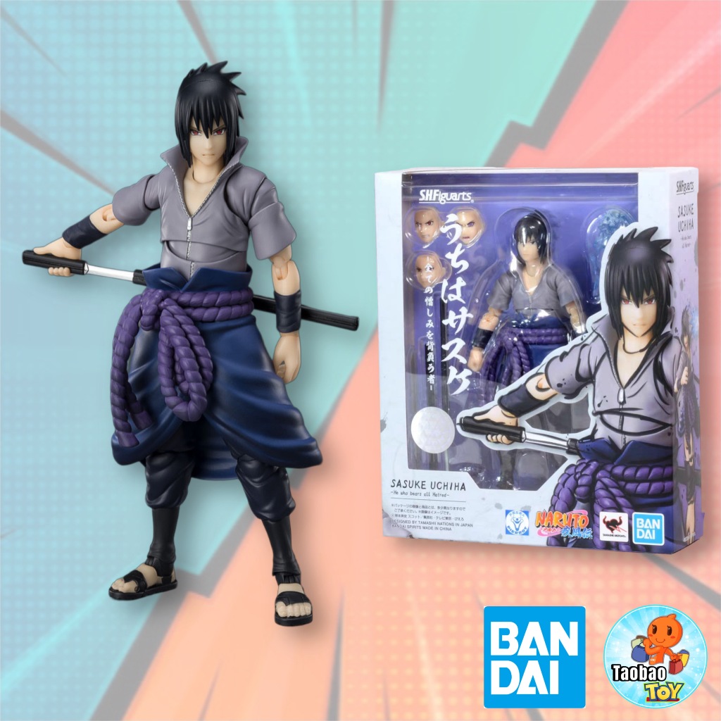 (Có sẵn-Hỏa tốc) Mô hình SHF Sasuke Uchiha - Shf Naruto Chính Hãng Bandai