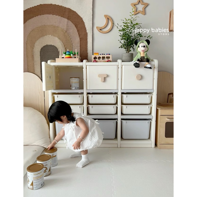 Bộ tủ lưu trữ đa năng kết hợp biểu cảm Emoji cho bé / Emoji Cabinet
