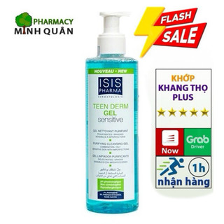 Gel Rửa Mặt Teenderm  Gel Sensitive  Isis Pharma⚡CHÍNH HÃNG⚡100ml-250ml_ Cho Da Mụn Nhạy Cảm, da mụn_MINH QUÂN