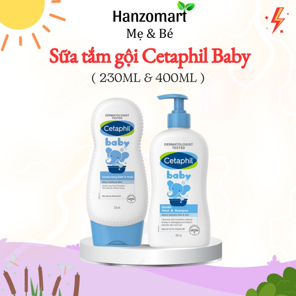 Sữa tắm gội Cetaphil cho bé - Cetaphil Baby Gentle Wash & Shampoo