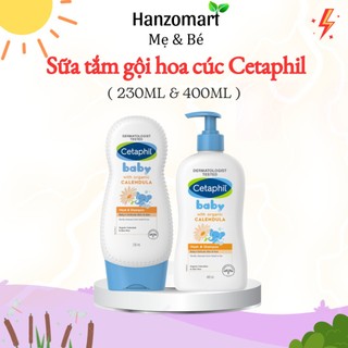 Sữa tắm gội Cetaphil cho bé - Cetaphil Baby Wash & Shampoo with Organic Calendula 230ml 400ml