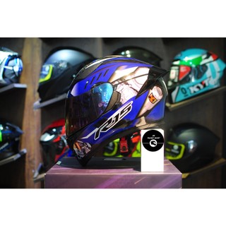 Mũ bảo hiểm Fullface Royal M138 Yamaha R15 xanh dương - xanh gp