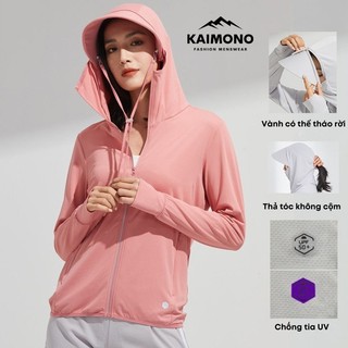 Áo chống nắng nam nữ cao cấp chống tia UV vành mũ rộng có thể tháo rời chất nhẹ thoáng bảo vệ da tuyệt đối KAIMONO KP109