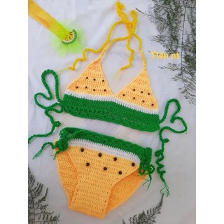 đồ bơi bikini len handmade cho bé