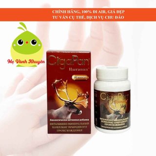 Nhung hươu ngừa lão hóa, chống loãng xương cho người lớn Cigapan, Nga (60v)