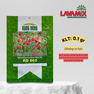 Hạt giống Hoa Cúc Bách Nhật Đỏ Rd 862 hiệu Rạng Đông giống hoa đẹp, trồng quanh năm|Green House