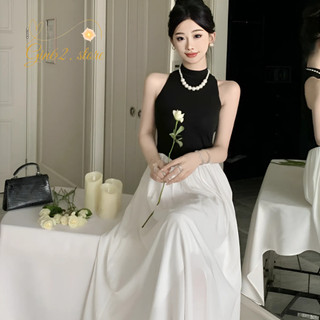 Váy nữ - Đầm maxi dự tiệc sát nách 3 lỗ xoè , màu nude dáng dài thanh lịch , đầm tao bao Gin62.store