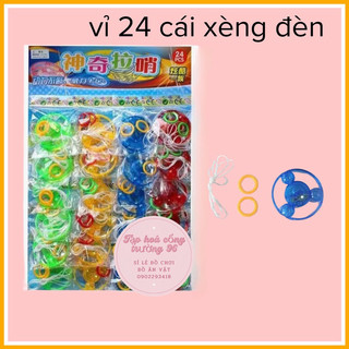 Vỉ 24 con quay tung xèng xèng phát sáng đồ chơi tuổi thơ