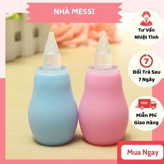 Bình hút rửa mũi silicone siêu mềm cho bé, dụng cụ hút mũi vệ sinh mũi bé sơ sinh