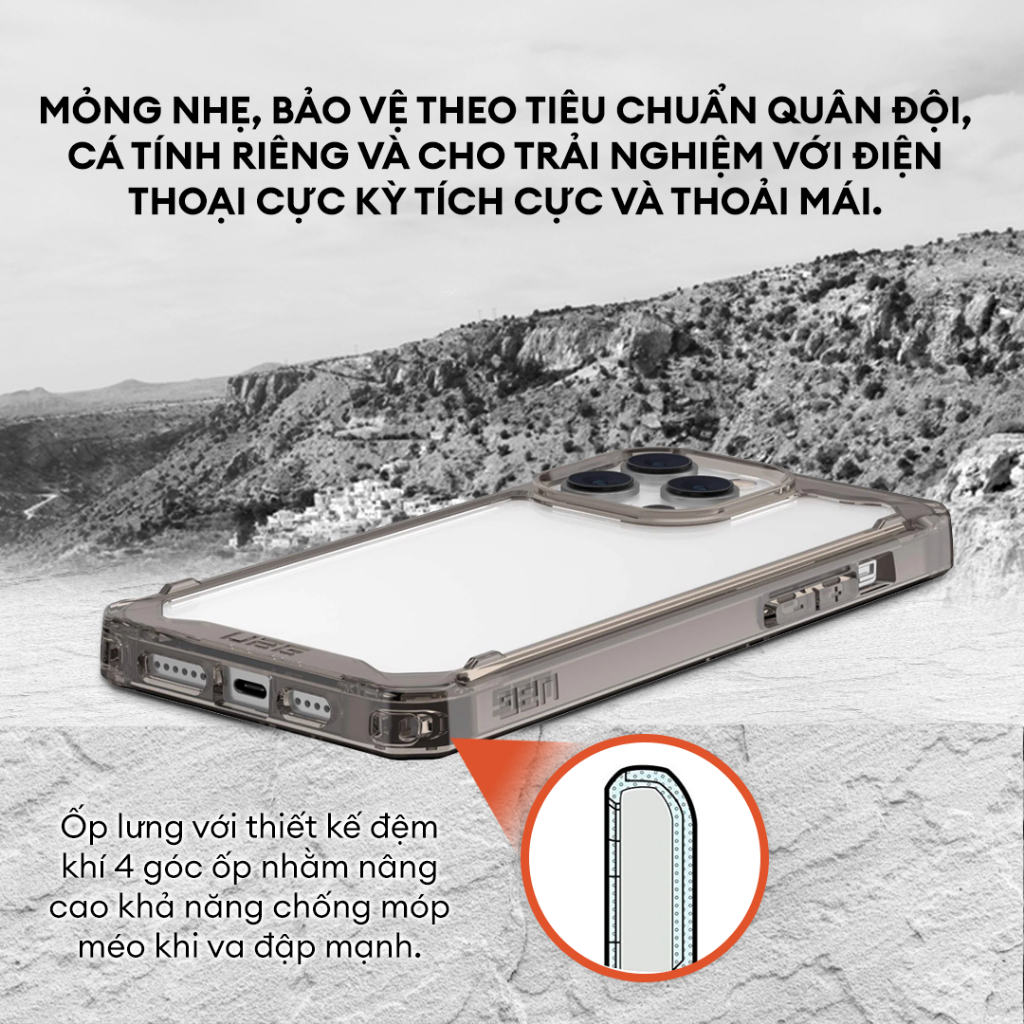 Ốp Lưng Chống Sốc UAG Plyo Cho iPhone 15 Pro