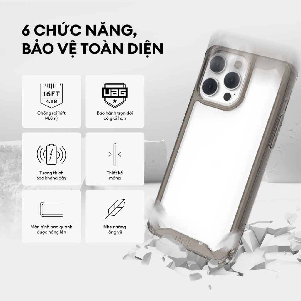 Ốp Lưng Chống Sốc UAG Plyo Cho iPhone 15 Pro