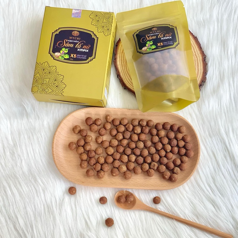 Kẹo Mầm Sâm Tố Nữ Tăng Vòng 1, Săn Chắc,Căng Tròn Vòng 1 MyChi Mẫu Mới, Tăng x40 Lần