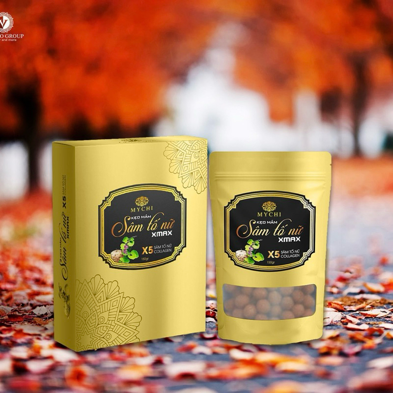 Kẹo Mầm Sâm Tố Nữ Tăng Vòng 1, Săn Chắc,Căng Tròn Vòng 1 MyChi Mẫu Mới, Tăng x40 Lần