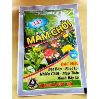 Phân bón NPK siêu bật lộc, bật chồi hoa hồng, hoa đào 60g