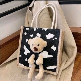 Túi cói hình gấu dễ thương