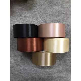 Sỉ Ruy băng lụa Satin 4cm cuộn 20m (5 cuộn/ cây) làm hoa lụa, gói quà