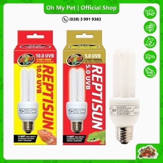 Đèn UVA UVB MINI cho bò sát ReptiSun Mini  Compact Fluorescent Zoomed [CHÍNH HÃNG] ohmypet