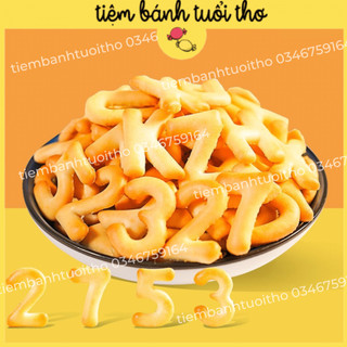 Bánh quy bơ lúa mạch chữ số tuổi thơ