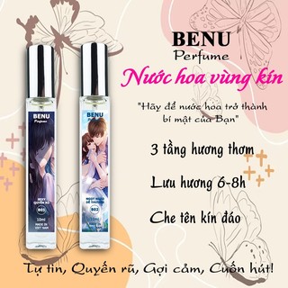 Nước hoa vùng kín benu nước hoa cô bé quyến rũ thơm lâu chai 10ml