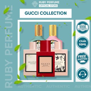 Nước Hoa Nữ Gucci Bloom Hồng Đỏ Tím, Gucci Flora Gorgeous Gardenia 2021 Vườn Hoa Thơm Ngát - Rubyperfume