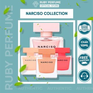 Nước Hoa Nữ Narciso Ambree Cam Lùn, Narciso Poudree Hồng Lùn, Narciso Rouge Đỏ Lùn, Narciso Cristal EDP - RubyPerfume