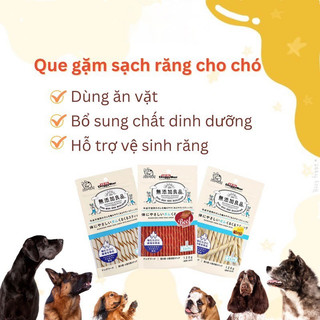 Que Xương Gặm Doggy Man Cho Chó Sạch Răng Thơm Miệng Đủ Loại Vị Phô Mai, Bò, Sữa [ Gói 120gr ]
