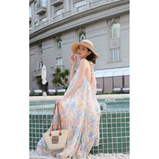 VÁY MAXI YẾM DẬP LY HOA (by TranAli chuẩn mẫu)