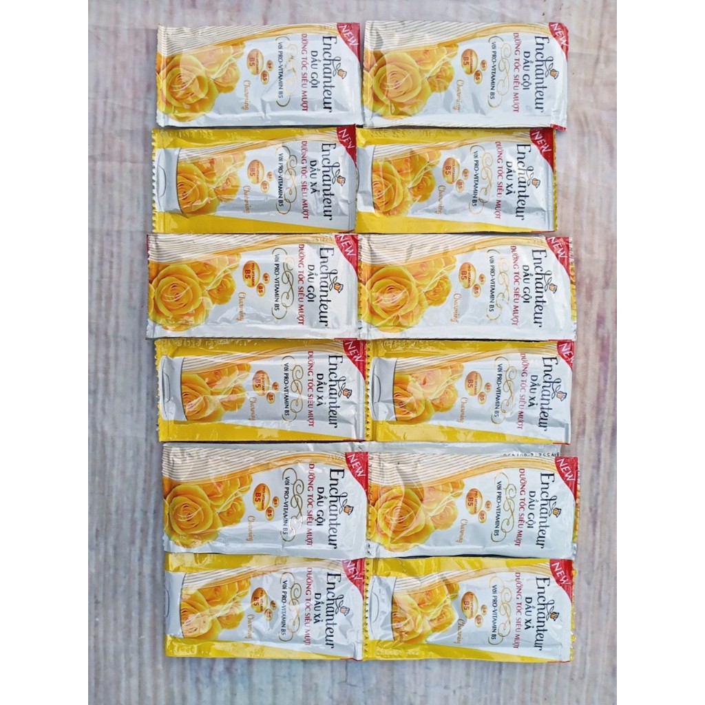 set 50 Gói Dầu Gội + Dầu Xả (25 gội + 25 Xả) Enchanteur