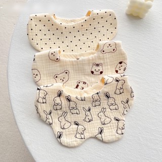 Yếm Ăn Dặm Cho Bé, Vải Xô Muslin, dày 6 lớpcho bé trai bé gái mềm mại và xinh xắn