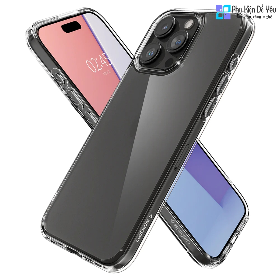 Ốp Spigen Ultra Hybrid cho iP.hon.e 15 Pro Max/ 15 Pro/ 15 Plus/ 15