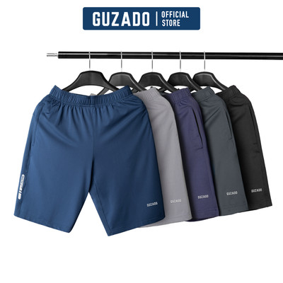 Quần đùi nam Guzado mẫu short vải thun lạnh SIÊU CO GIÃN,thoáng mát vận động thoải mái GSR02-GASR25S002