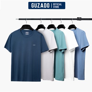 Áo thun thể thao nam Guzado chất coolmax thể thao mát lạnh thoáng khí,vận động thoải mái GTS02