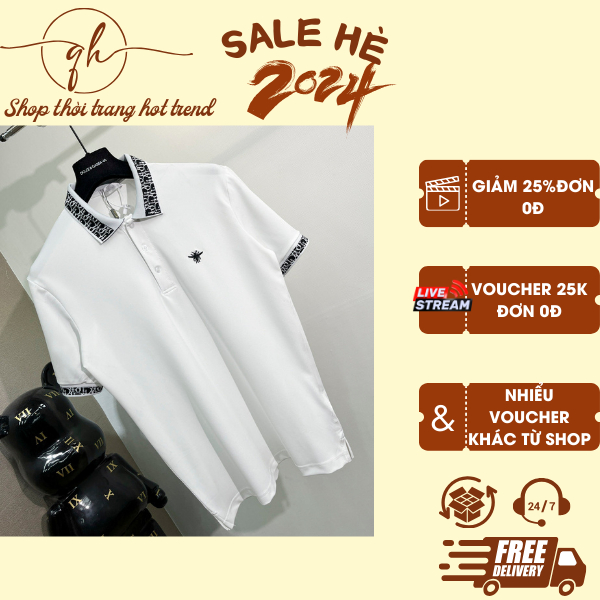 Áo polo nam, áo phông DOLCE 100% cotton cao cấp thoáng mát hot trend hè 2024