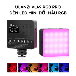 Đèn ULANZI VL49 RGB Pro Đèn Led Mini Đổi Màu RGB phụ kiện quay phim, chụp ảnh