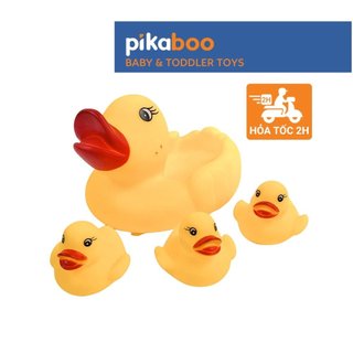Đồ chơi con vịt thả bồn tắm cao cấp Pikaboo có phát ra âm thanh chất liệu PP, PPE an toàn cho bé