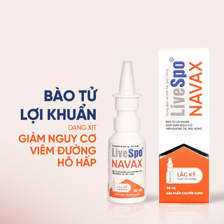 Navax - XỊT BÀO TỬ LỢI KHUẨN LIVESPO NAVAX GIÚP TĂNG ĐỀ KHÁNG ĐƯỜNG HÔ HẤP