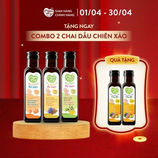 Combo 3 dầu ăn dặm bổ não Mămmy, dầu cá hồi, dầu hạt lanh, dầu Olive bổ sung DHA, Omega-3 cho bé từ 6 tháng, chai 100ml