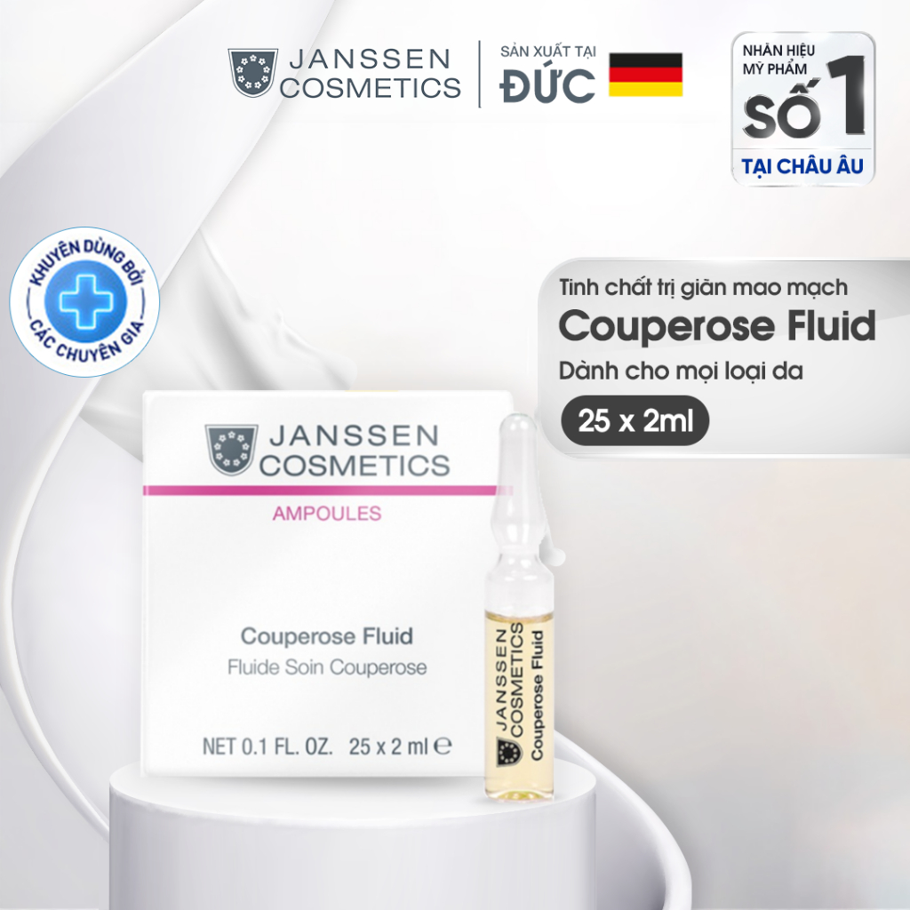 Tinh chất hỗ trợ giảm giãn mao mạch Janssen Cosmetics Couperose Fluid 25x2ml