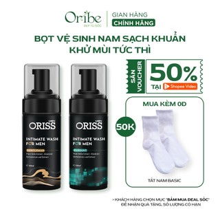 Bọt Vệ Sinh Nam Giới Oriss Elegant Sạch Khuẩn Khử Mùi Không Gây Kích Ứng Mùi Hương Nam Tính 120ml