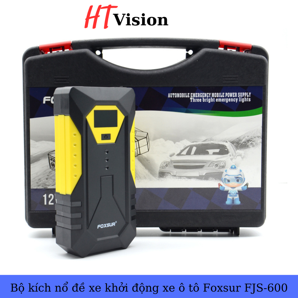 Bộ kích nổ đề xe khởi động xe máy và xe ô tô Foxsur FJS-600