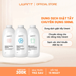 Dung dịch giặt tẩy 500ml cho máy giặt cầm tay Uwant B100 B200 giúp làm sạch sâu, lưu hương lâu, diệt khuẩn hiệu quả