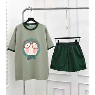 Bộ 3158 ( mắt kính kute ) fom rộng over size_B 8817_chân ngắn BTQ