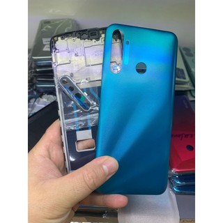 Bộ xương vỏ điện thoại zin realme 5i gồm xương, lưng, phím bấm và kính camera, khay sim