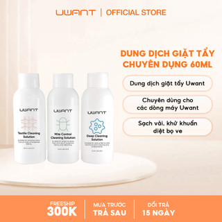 Combo 3 chai (60ml*3) dung dịch giặt tẩy cho máy giặt cầm tay Uwant làm sạch sâu, lưu hương lâu, diệt khuẩn hiệu quả