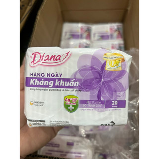 Băng vệ sinh Diana hàng ngày kháng khuẩn gói 20 miếng ( mẫu mới )