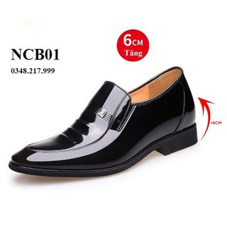 Giày lười, giày da công sở tăng chiều cao NCB01- Tăng 6cm